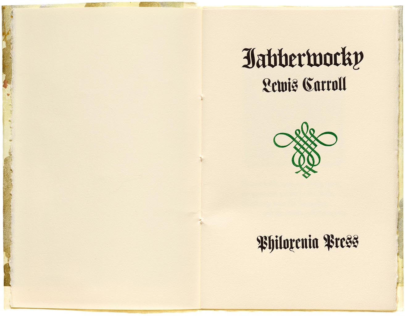 Title page to the Jabberwocky
